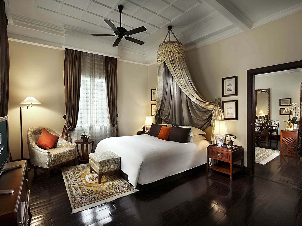 Historic suite at the Metrpopole luxury hotel in Hanoi, Vietnam.